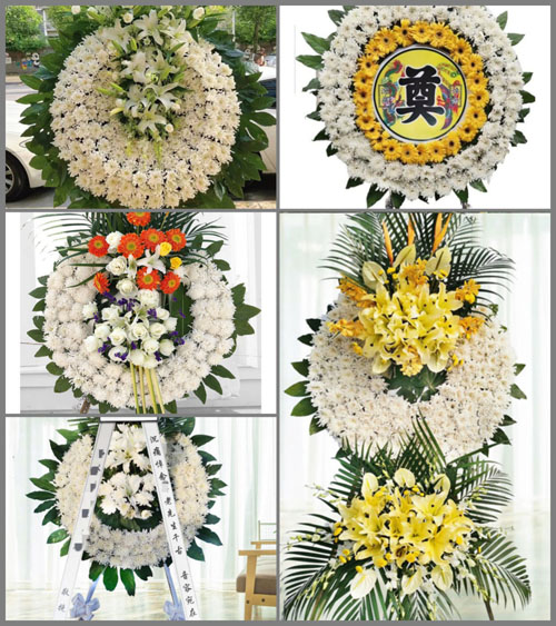 山东济宁鱼台县王鲁镇陈年村花圈速递
